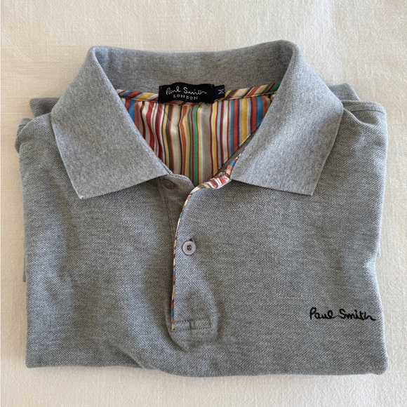 Paul Smith Men's Grey Polo-shirts Medium 100% Cotton - Picture 1 of 11
